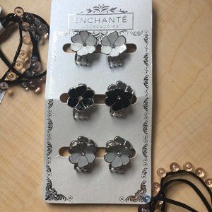 Elegant Flower Clips with Assorted Colors